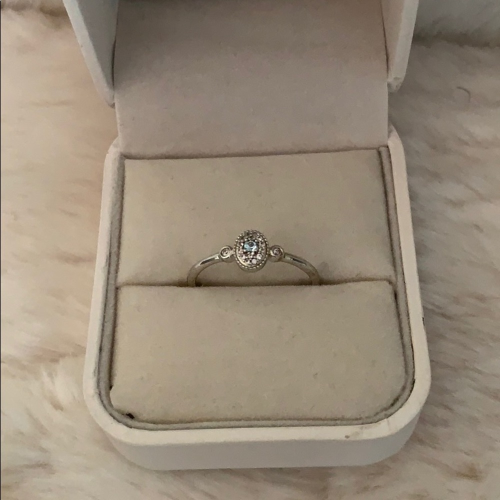 LC Lauren Conrad Blue Topaz Sterling Silver ring